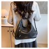 Simple Faux Leather Tote Bag New Commuter Shoulder Bag for College Students