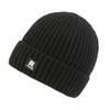 Autumn and winter new men's warm knitted hat outdoor velvet cold-proof pullover hat blue wool hat