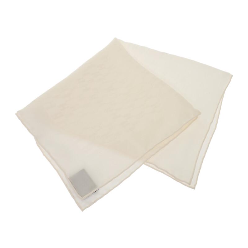 HERMES  H050575T 31  scarf white silk mens
