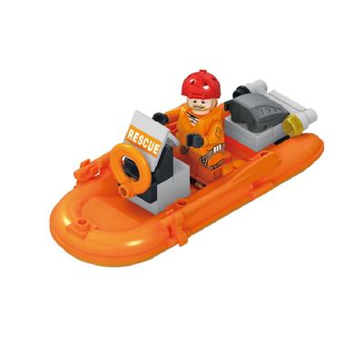 Rettungsschlauchboot-Soldat MOC City SWAT Militär Nicht im Lieferumfang enthalten Minifigur Block Ziegel Modellbausätze Kinder Lernspielzeug