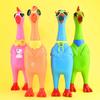 This Squeaking Chicken Is A Creative Prank Toy For Kids, Adults, And Dogs. Its Squeaking Sounds Are Incredibly Fun And Addictive.