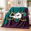 Anaheim Ducks Flannel Throw Blanket Soft Warm Cozy For Sofa Bed Indoor Home Bedroom Use