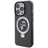 Karl Lagerfeld KLHMP15LHMRSKCK iPhone 15 Pro 6.1" Black/black Hardcase Ring Stand Karl&Choupette MagSafe