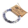 Sodalite Gemstone Beaded Stretch Bracelet, 8mm