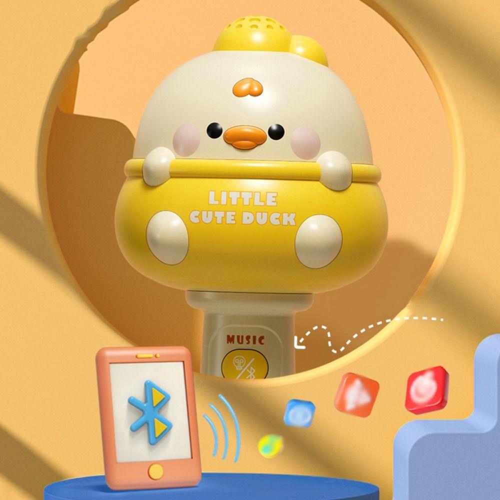 Music Cartoon Microphone Toy Cute Kid Singing Mic Creative Children Wireless Microphone  Home Use