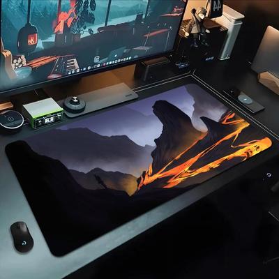 Lava Volcano Mouse Pad 500X1000 Mm Large Gaming Mousepad Gamer XL Rubber Otaku Keyboard Pad Laptop Desk Mat