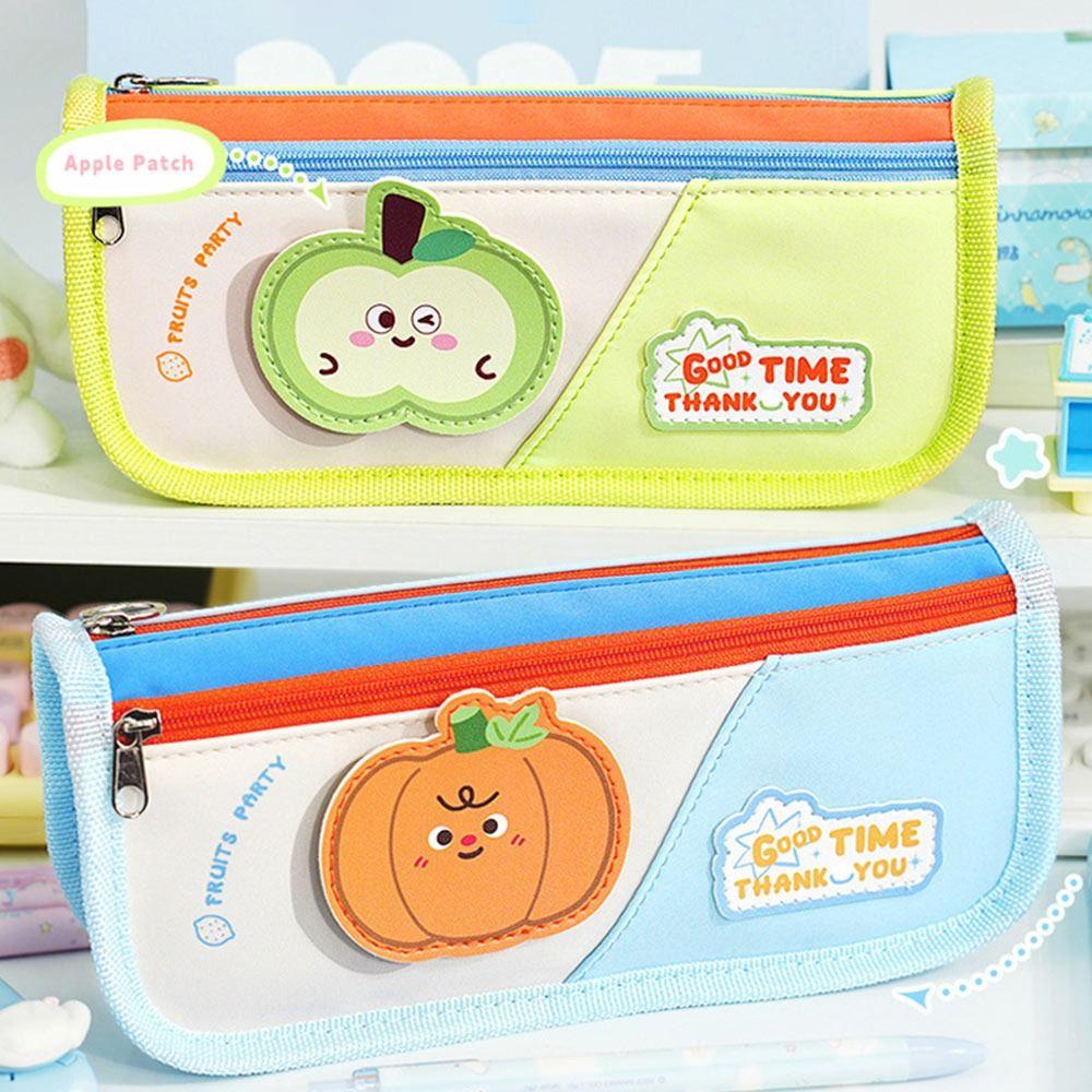 Double Layers Pen Bag Large Capacity Stationery Organizer New Pen Box  Students