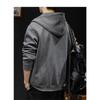Men Zipper Hooded Open Cardigan Sweatshirt Loose Plus Size Casual Sports Outerwear