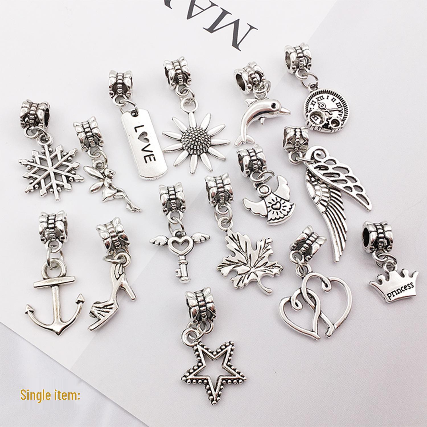 

Античний Срібний Підвіс-Шарм Корона Зірки для DIY Браслетів Pandora