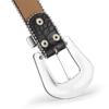 Fashion Rhinestone Belt for Cowgirls Waist Belt Gothic Style Rhinestones Studded PU Belt for Jeans Pants Female Costume