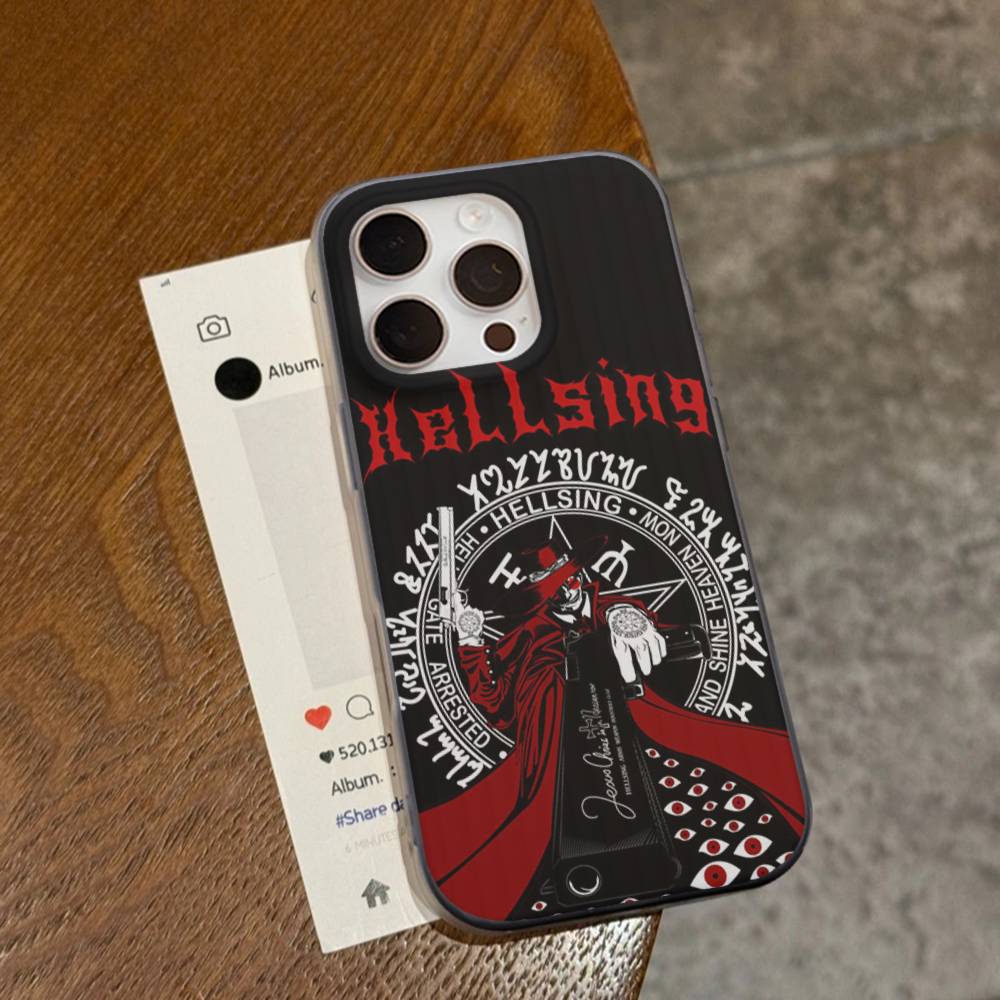 Horror Anime Hellsing Phone Case For IPhone 17 16 15 14 Plus 11 12 13 Pro Max Shockproof Protection Soft Back Cover