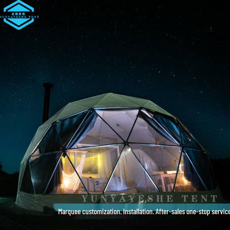 Starry Sky Bubble Tent with Bathroom - Outdoor Camping Hotel Yurt for Stargazing