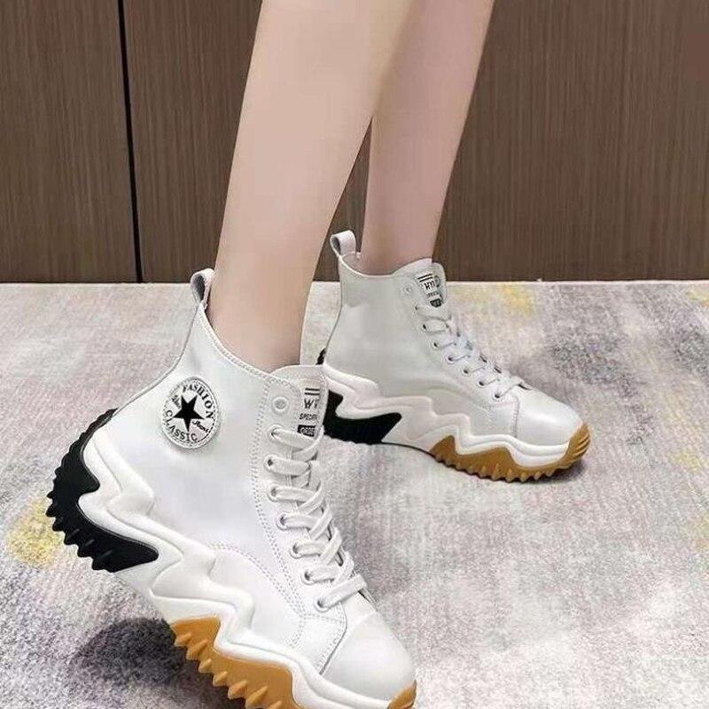 Botas Ladies Martin, Zapatos de lona de plataforma alta, Botas de lona para  damas de primavera y otoño comprar a buen precio — entrega gratuita,  reseñas reales con fotos — Joom