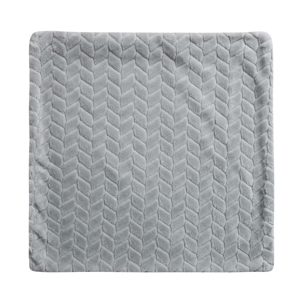 Decorative Pillowcase, Herringbone, Gray