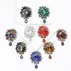 Elegant Rhinestone Alloy Brooch - Versatile Medium-Sized Corsage Pin for Women's Fashion