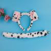 2/3/4 Teile/satz Hundeohren Haarreifen Set Erwachsene Kinder Plüsch Baumwolle Füllung Hund Nase Schwanz Fliege Cosplay Kostüm Weihnachten Halloween Party Geschenk