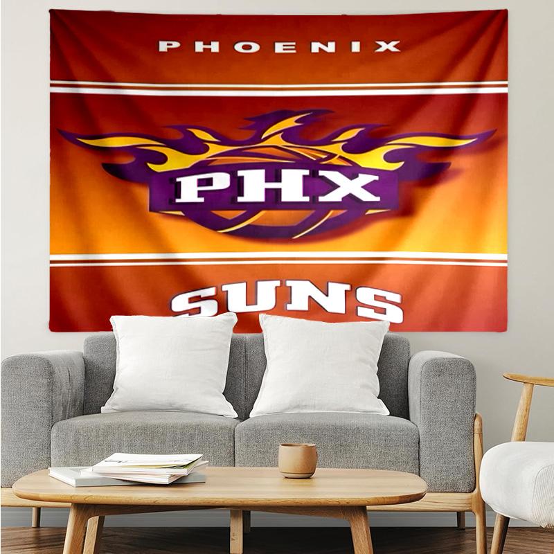 Suns Basketball Artwork Quick-Dry Tapestry Hanging for Bedroom,Livingroom, Playroom,Decor Art Room Wall Tapestry Holiday and Birthday Gifts