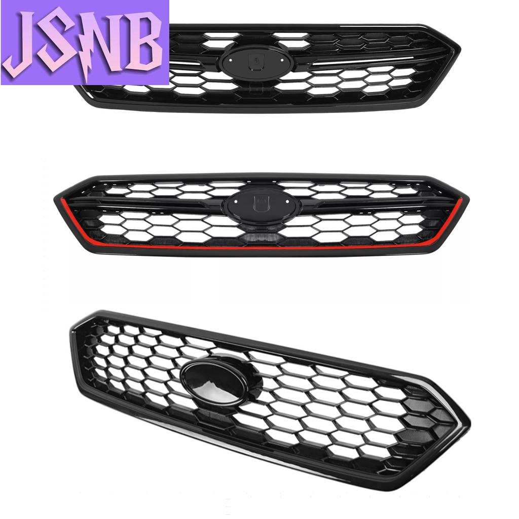 New For Subaru WRX STI 2018-2021 Factory Style Gloss Black Upper Honeycomb Mesh Grille Shell w/Badge Slot