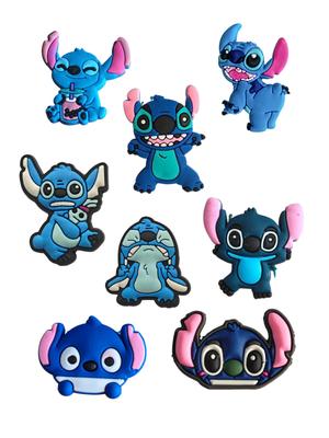 Jibbitz Stitch 3D Lilo and Stitch Lilo & Stitch 8 Pcs Shoe Accessories Crocs Decoration