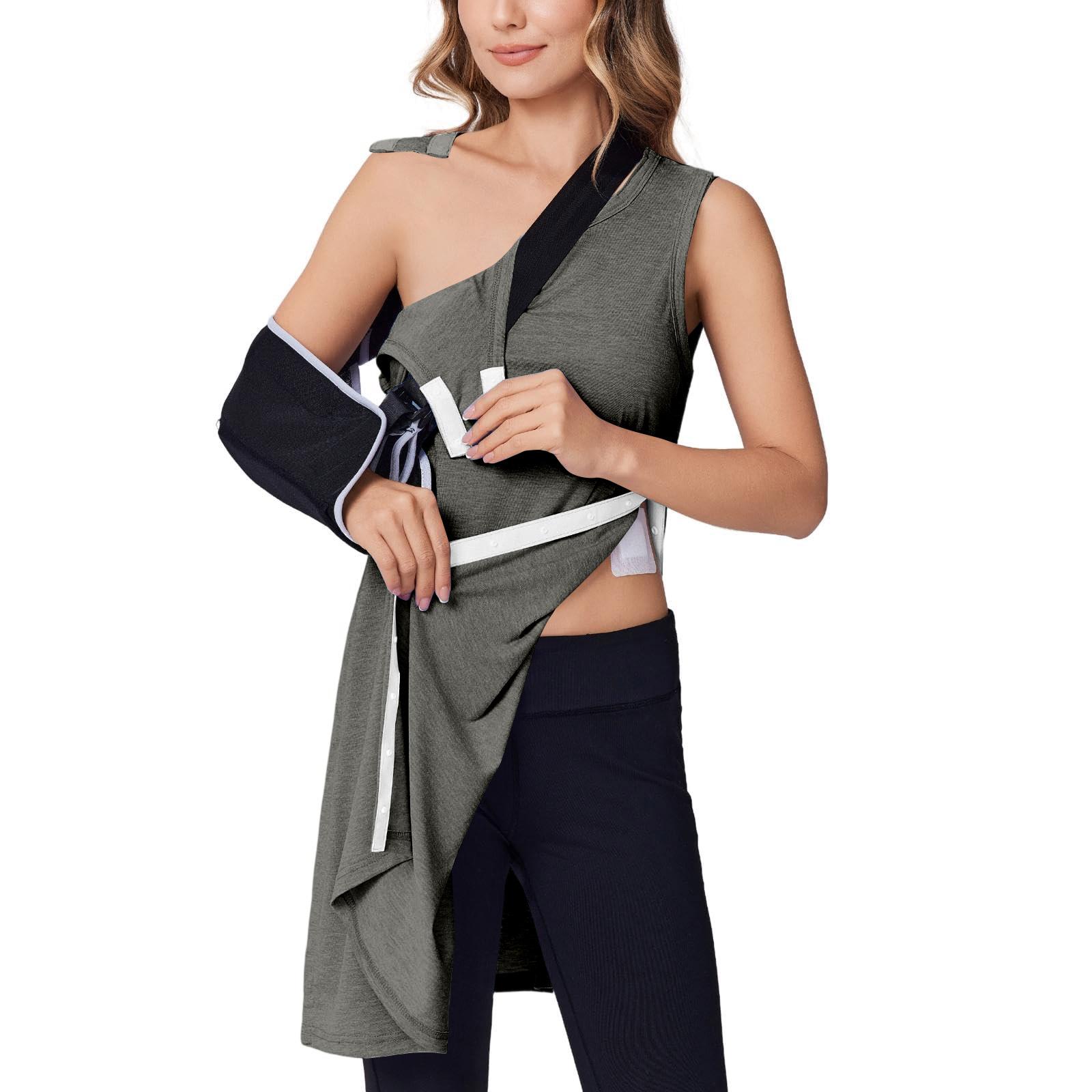 Женское цветное послеоперационное платье, полностью разрываемое, без рукавов, платье-жилет L