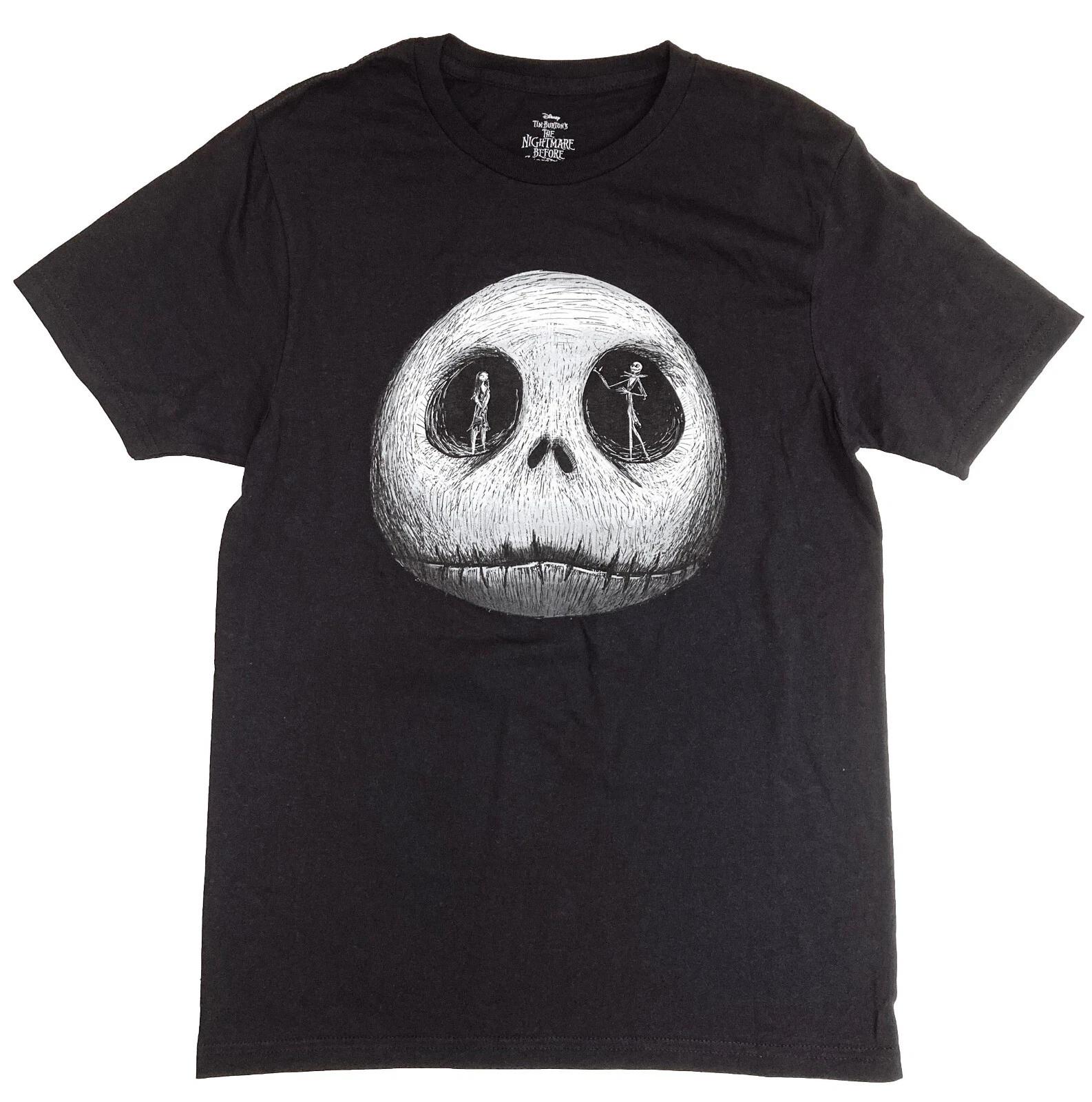 Disney Nightmare Before Christmas (NBC) Jack Skellington Men s Black T-Shirt New XXXL