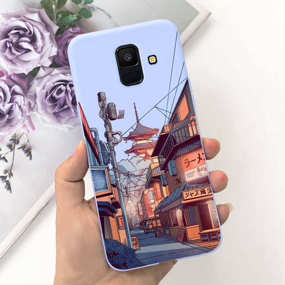 For Samsung Galaxy A6 2018 Case SM-A600F Cute Fashion Painted Cover Soft TPU Phone Case For Samsung A6 Plus A6+ 2018 A605F Shell