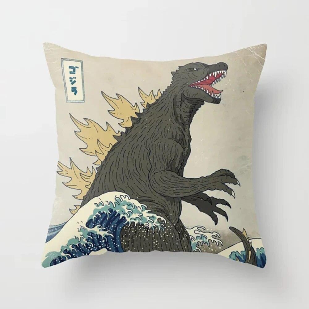 Cushion Covers Japanese Mythology Printed Pillow Cases for Bedroom Living Room Home Decor