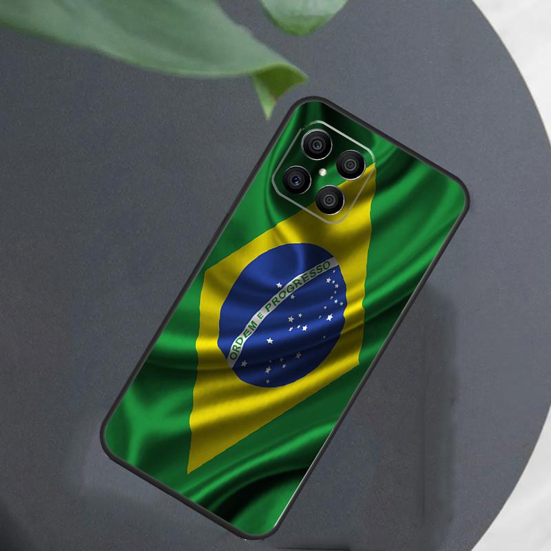 Brazil Brazilian Flag For Honor Magic 5 6 7 8 Pro Case For Honor 400 200 50 70 Lite X8c X8b X9a X9b X9c X9d Win RT