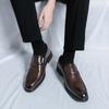 Fashion Leather Shoes Man Casual Loafers Luxury Design Slip on Male Dress Shoes Leisure Style Big Size Good Wear-resistant Sole