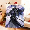 Flins Genshin Impact Blanket Soft Throw Blanket for Home Bedroom Bed Sofa Picnic Travel Office Rest Cover Blanket Gift