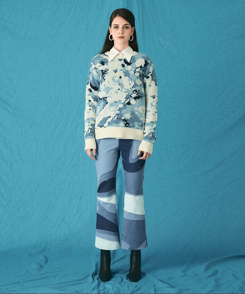 Aiseugadeuneiogongpal Frozen Bubbles Jacquard Knit