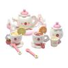 Children's Pretend Play Afternoon Tea Set: White Teapot Kitchenware for Parent-Child Fun