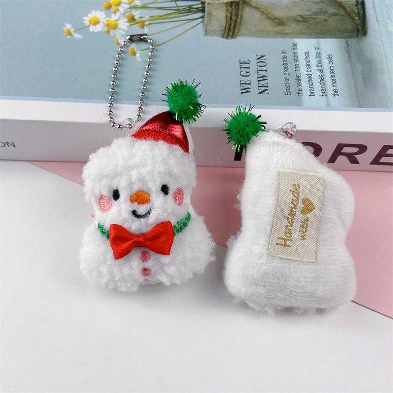 Ornamenti Fai da Te per Albero di Natale - Bambole Peluche Cartoni Animati - Babbo Natale, Renna & Pupazzo di Neve con Cappello & Sciarpa