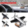 NEW Solar Powered Car Air Freshener Automobiles Rotating Ornament Silent CNC Car Interior Decor Accessories With Essential Oil