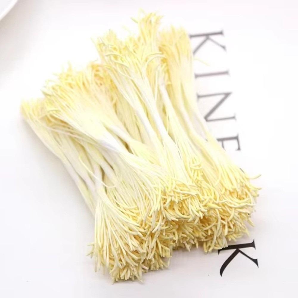 20Pcs Waterdrop Artificial Pistil 8CM 1mm Simulation Flower Stamen Plastic Handcraft Flower Core DIY Flower Stamen Craft Making