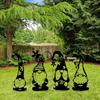 Acrylic Gnome Sign Branch Gnome Ground Sign Gnome Silhouette Garden Gnomes Stake  Lawn