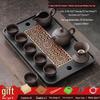 Chaxun Purple Clay Kung Fu Tea Set with Tea Tray