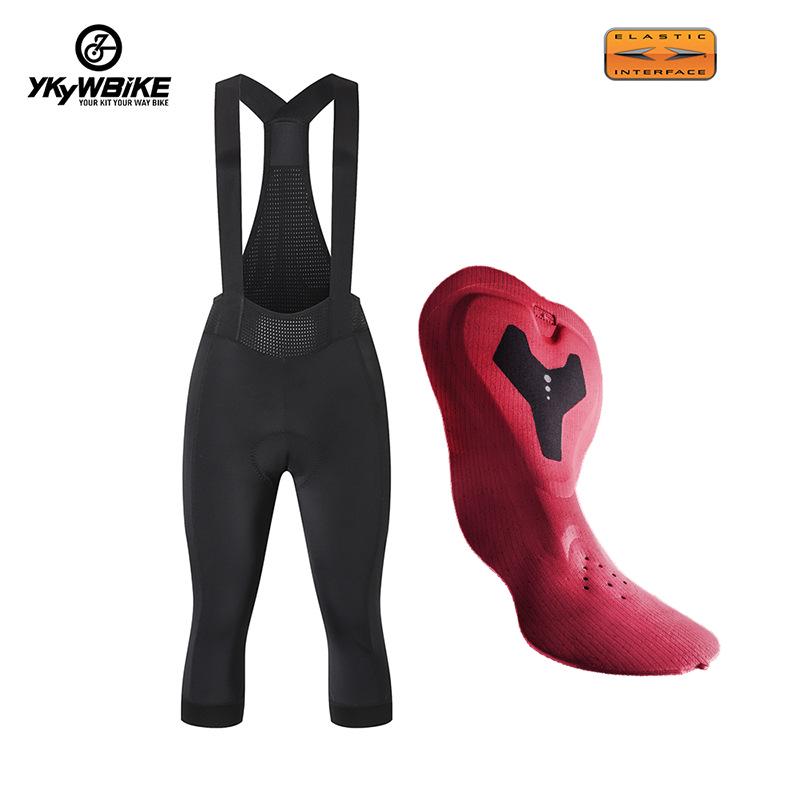 

YKYW Autumn Women s Breathable Cycling Capri Bib Pants S чёрный