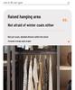 Vertical Metal Corner Coat Rack for Bedroom or Entrance
