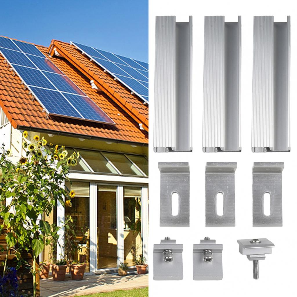 Solární panel FV profil Alu montážní lišta Plochá střecha Kovová střecha Solární lišta