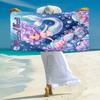 1PC Custom Name Mermaid Fantasy Underwater World Beach Towel Highly Absorbent And Sand-Resistant Towel for Swimming, Pool, Yoga, And Travel Lightweigh