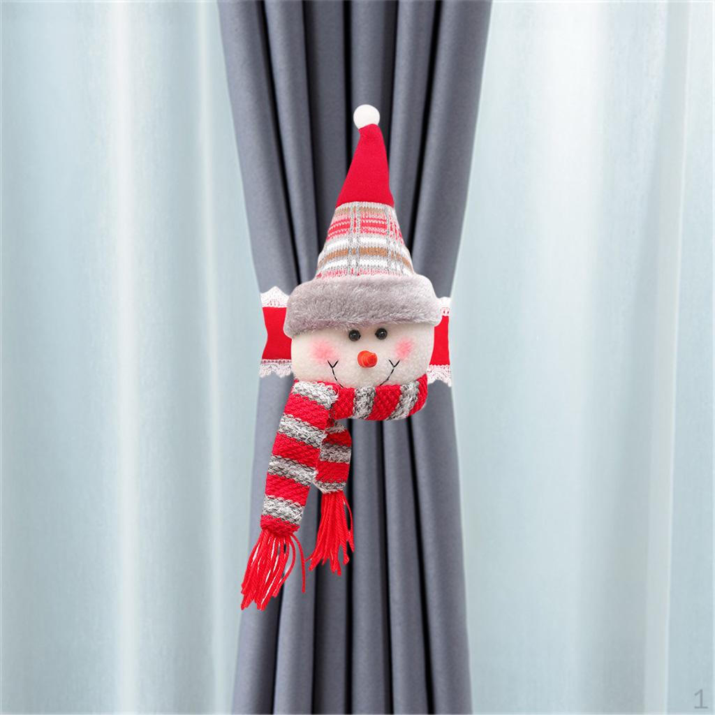 Weihnachts-Vorhangschnalle mit Knöpfen im Cartoon-Stil Fensterdekorationen Vorhanghalter