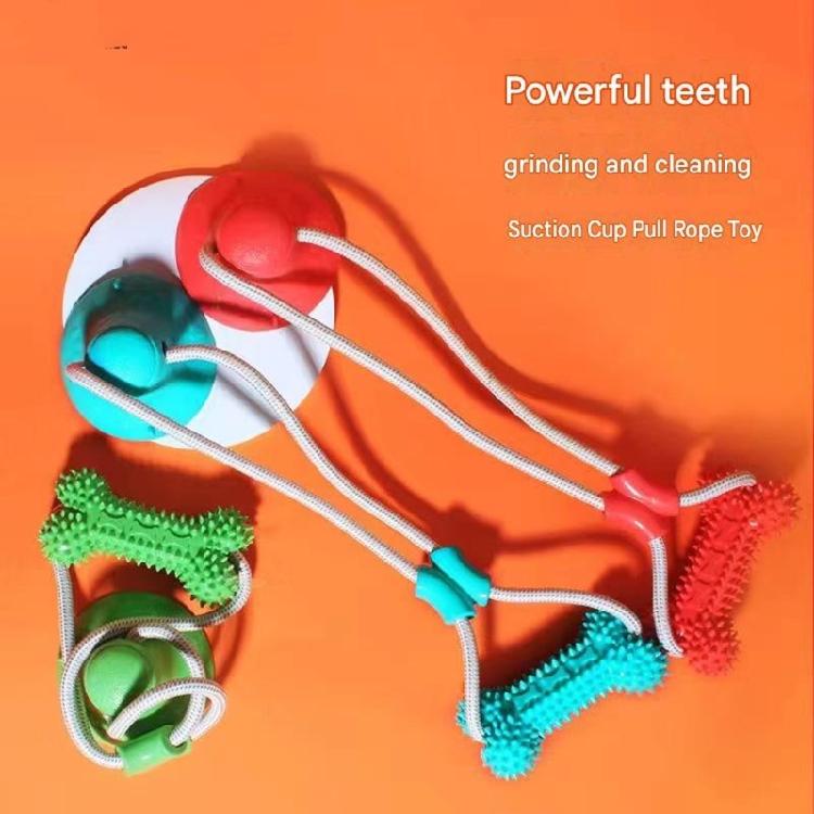 Dog Toy Teething Bone With Stimulating Bells And Easy Gripping Handle for Puppies Training Dog Toy