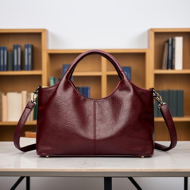 2025 Trendy Handbag, Fashionable Women's Shoulder Bag, Gift for Mom, Casual Crossbody Bag, Versatile Shopping Bag with Zip Closure