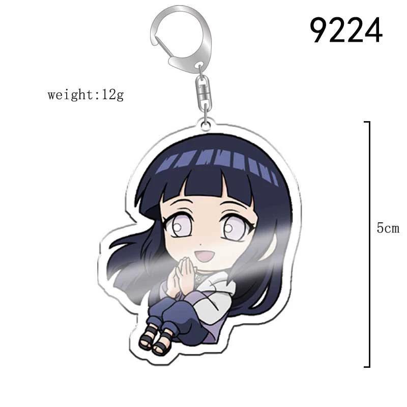 Anime Naruto Akryl nyckelring tillbehör Uzumaki Naruto Tecknad nyckelring