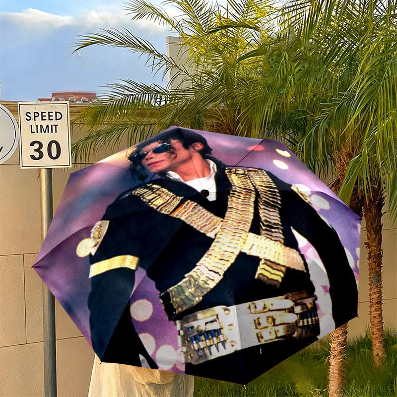 Der renommierte amerikanische Grammy-Gewinner Michael Jackson Regenschirm ist für alle Jahreszeiten geeignet, einschließlich Zuhause, Reisen und Outdoor-Aktivitäten Y5