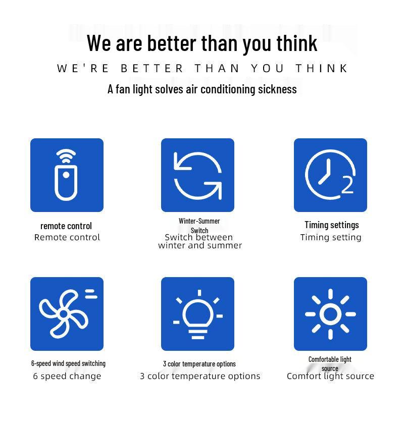 Zhongshan Ceiling Fan Light for Bedroom and Living Room