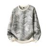 Oversized Crew Neck Long Sleeve Sweatshirt Men Women Plus Size Up To 8XL Cotton-Lined Casual Wear