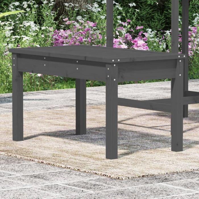 VidaXL Garden Bench Grey 80x44x45 Cm Solid Pine Wood 823999