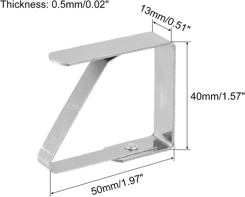 Stainless Steel Tablecloth Clamps Universal Cover Clips for Home Kitchen Restaurant And Picnic Tables